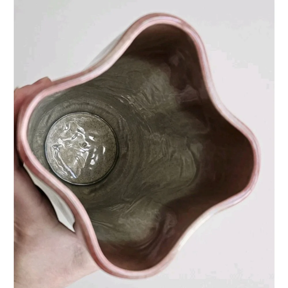 West Coast Pottery Vase #852 | Tall Ombre Drip Glaze | Mid-Century Modern